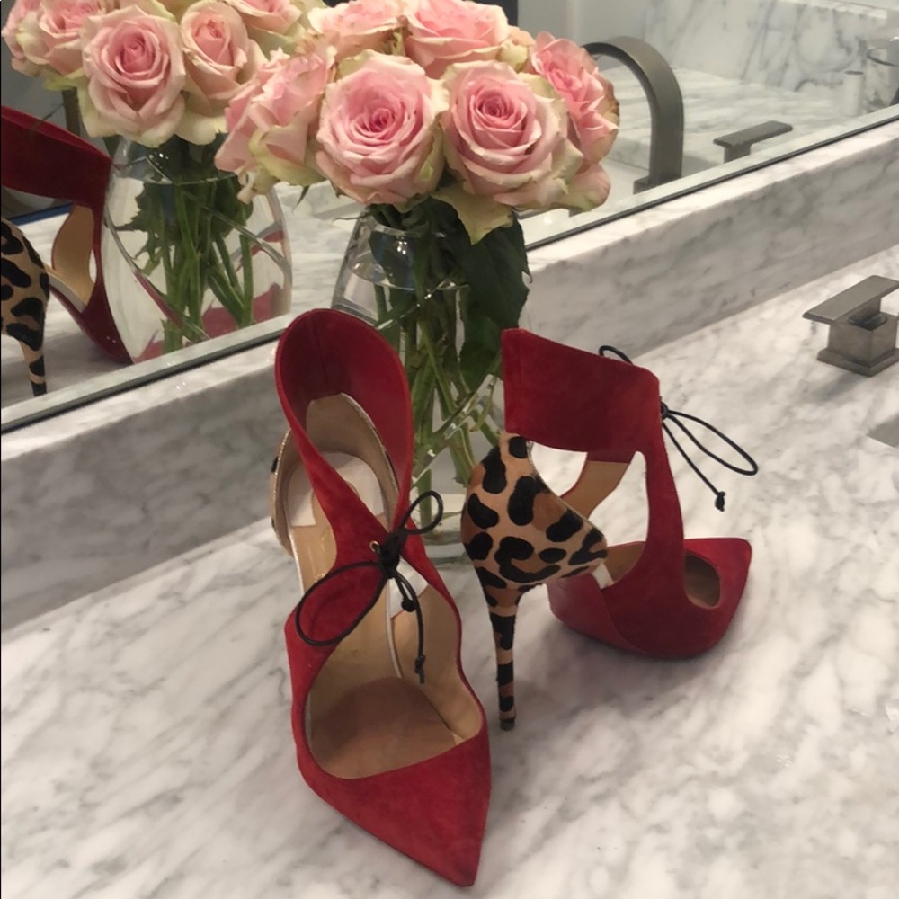 Red and Leopard Louboutins